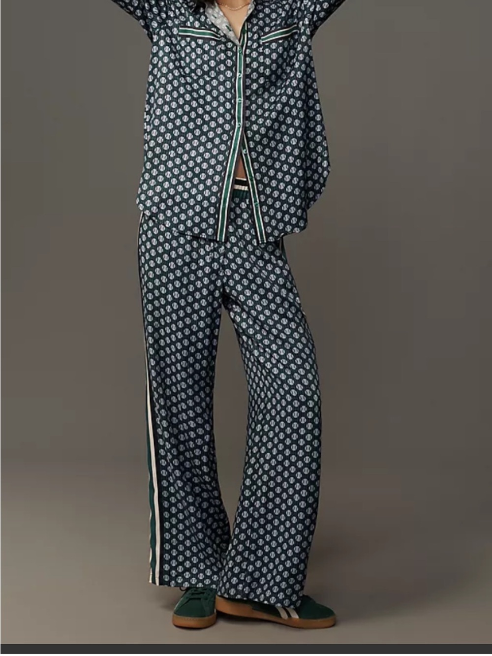 Maeve tennis print pull on drawstring track pant (never worn)